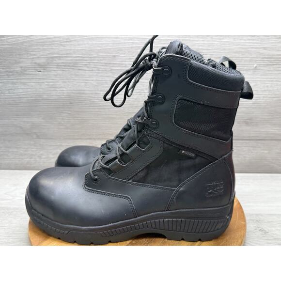 Timberland Pro Composite Toe MENS POLICE DUTY IN Black 1165A Size 10